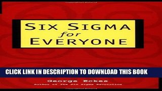 New Book Six Sigma for Everyone