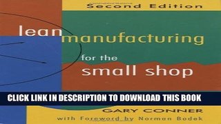 Collection Book Lean Manufacturing for the Small Shop, Second Edition