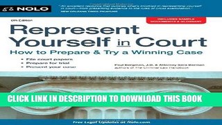 Collection Book Represent Yourself in Court: How to Prepare   Try a Winning Case