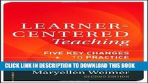 New Book Learner-Centered Teaching: Five Key Changes to Practice