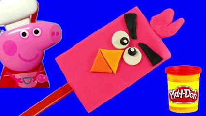 Play Doh Angry Birds Ice Cream along Peppa Pig Toys Fun videos for kids