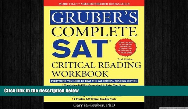EBOOK ONLINE Gruber s Complete SAT Critical Reading Workbook FREE BOOOK ONLINE