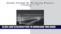 [PDF] Study Guide and Working Papers for College Accounting (Chapters 1-30) Popular Collection