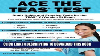 Collection Book Ace the TEAS Test: Study Guide and Practice Tests for the TEAS V (Version 5) Exam