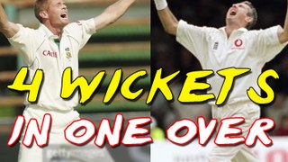 Best Fast bowling 4 Wickets in 1 Over in cricket History Shaun Pollock & Andrew Caddick
