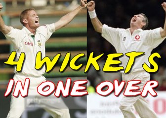 Best Fast bowling 4 Wickets in 1 Over in cricket History Shaun Pollock & Andrew Caddick