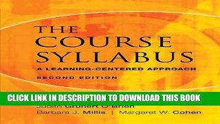 Collection Book The Course Syllabus: A Learning-Centered Approach