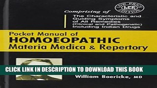 [PDF] Pocket Manual of Homeopathic Materia Medica and Repertory Popular Online
