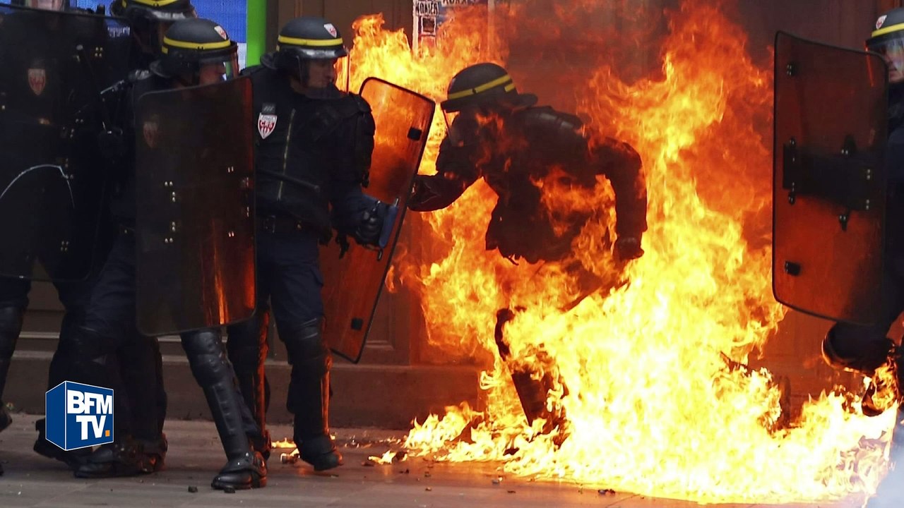 Manifestation contre la loi Travail: violents affrontements entre casseurs et forces de l'ordre