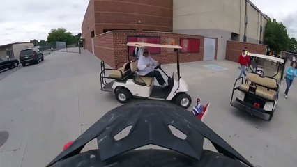 DIRTBIKE THROUGH HIGH SCHOOL PRANK!!!