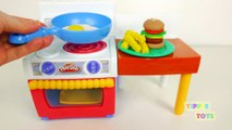 Bộ đồ chơi nấu ăn - Nấu ăn Bằng Đất Nặn Play-Doh với bộ dụng cụ nhà bếp Kids