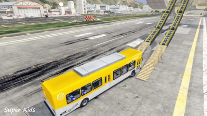 Người Nhện Lái Xe Buýt Vui Nhộn - Ô tô Hoạt Hình Funny For Children