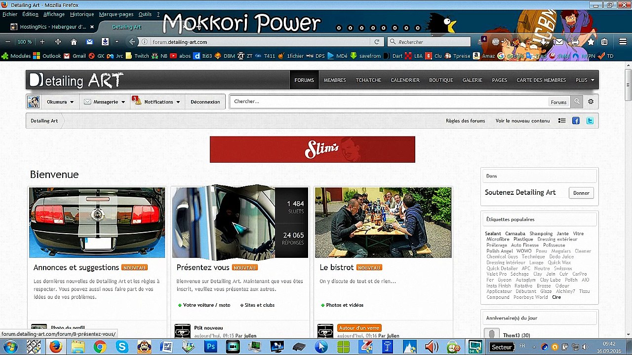 Tuto pour mettre des images sur Detailing Art