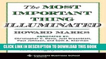 New Book The Most Important Thing Illuminated: Uncommon Sense for the Thoughtful Investor