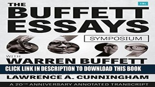 Collection Book The Buffett Essays Symposium: A 20th Anniversary Annotated Transcript
