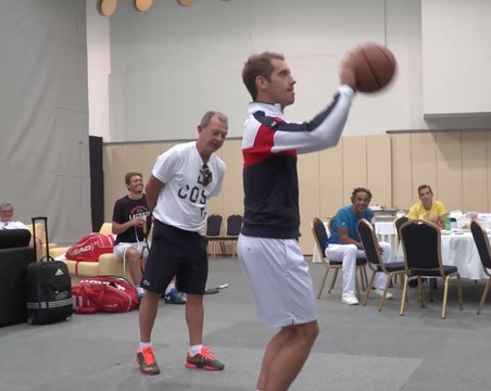 Coupe Davis 2016 #CROFRA - Un jour en bleu n°4 : tirage au sort et sourires