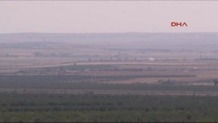 Kilis Işid'e Ait Hedeflere Kilis Elbeyli'de Konuşlu Olan Zırhlı Birlikler Tarafından Atış...