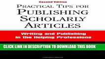 [PDF] Practical Tips for Publishing Scholarly Articles: Writing and Publishing in the Helping