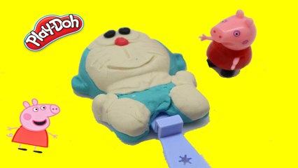 Play doh doremon ice cream video - DIY how to make ice cream play doh