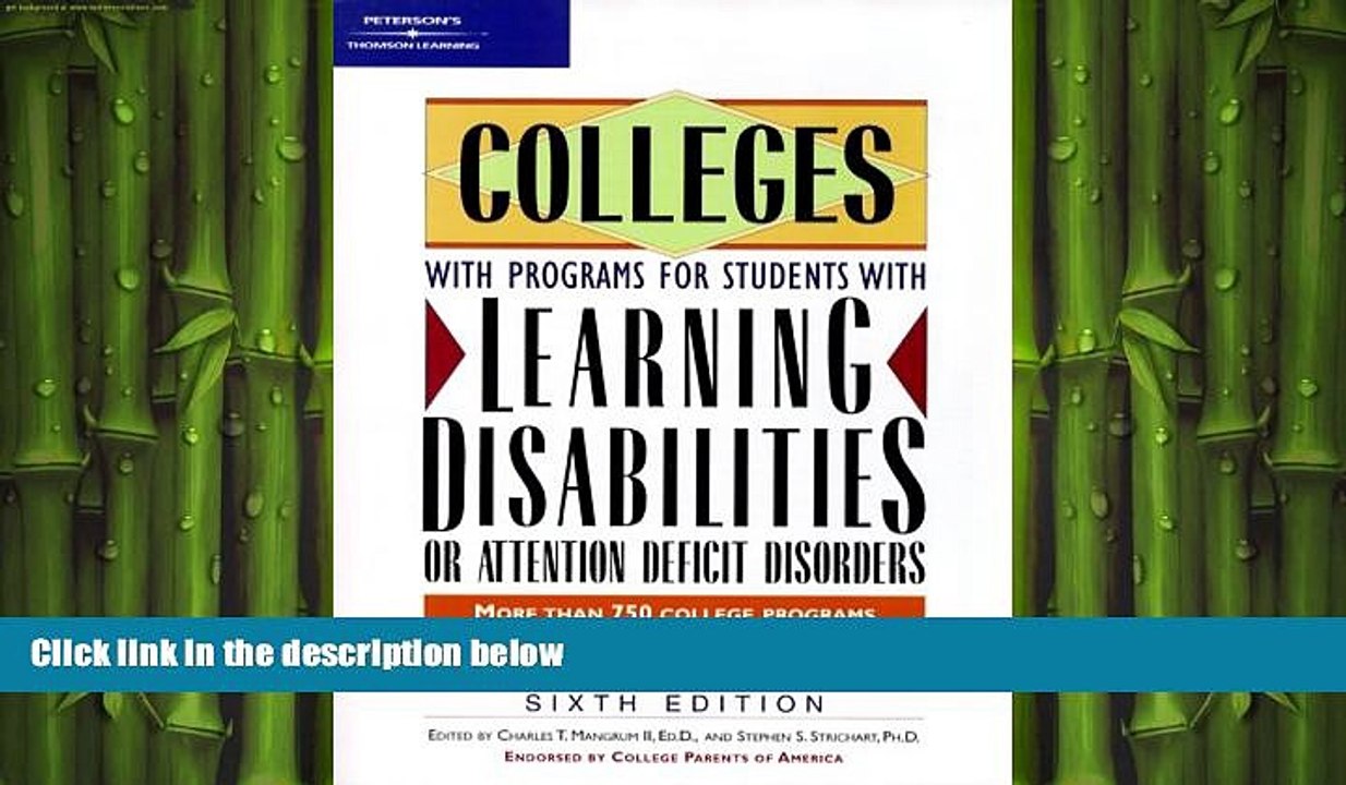 READ book  Colleges With Programs for Students With Learning Disabilities Or Attention Deficit