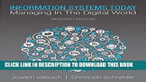 Collection Book Information Systems Today: Managing in the Digital World (7th Edition)