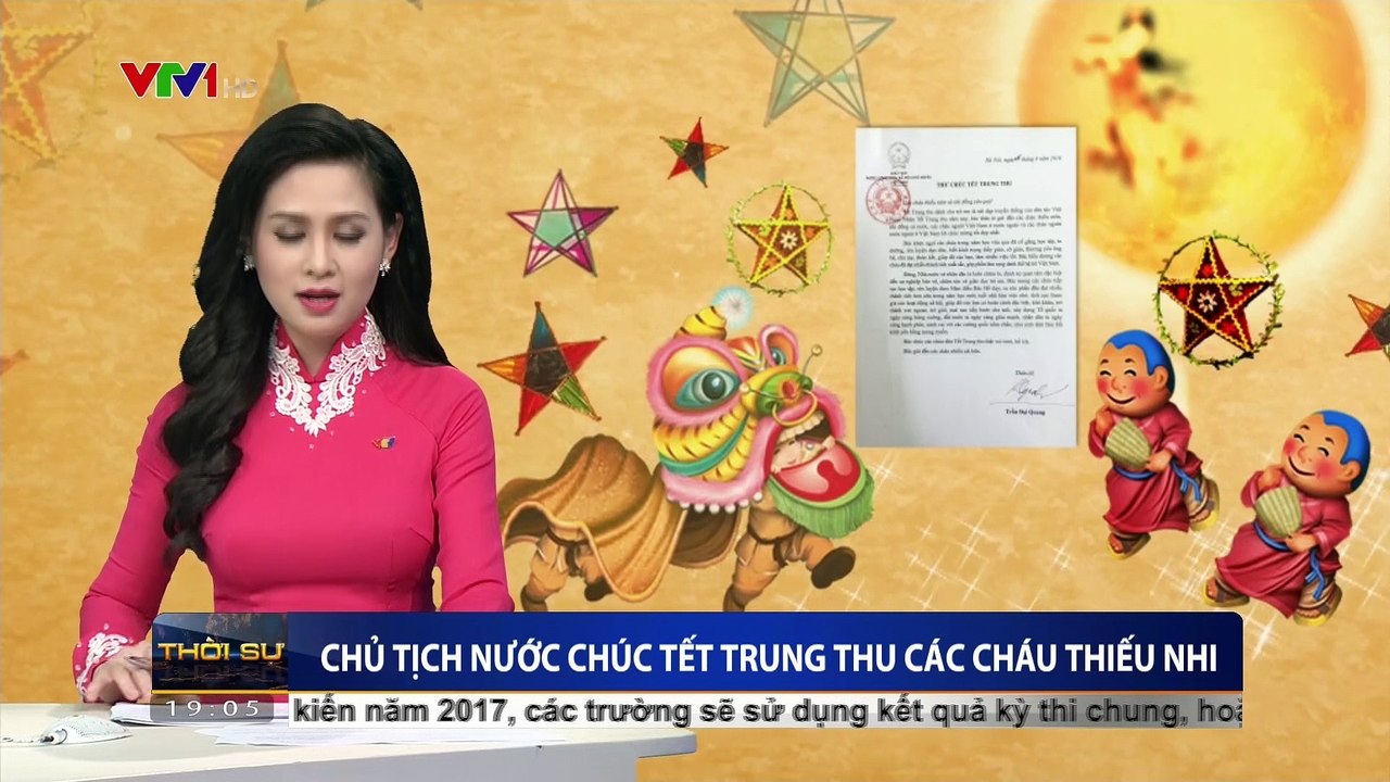 Chủ tịch nước Trần Đại Quang chúc Tết trung thu các cháu thiếu nhi