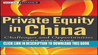 New Book Private Equity in China: Challenges and Opportunities