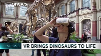 Dinosaurios cobran vida en Berlín gracias a la realidad virtual