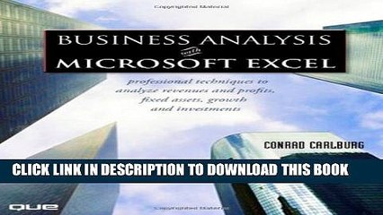 [PDF] Business Analysis with Microsoft Excel (3rd Edition) Popular Online