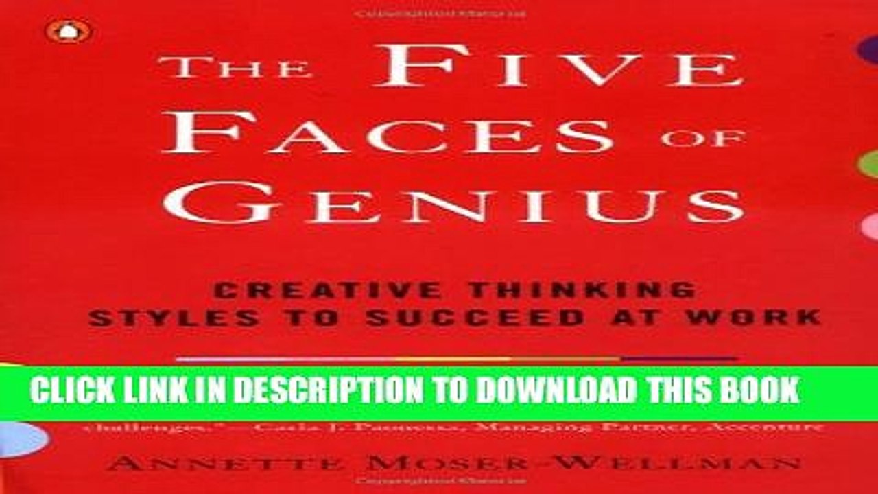 [PDF] The Five Faces of Genius: Creative Thinking Styles to Succeed at Work Full Online