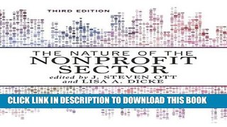 New Book The Nature of the Nonprofit Sector