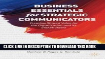 New Book Business Essentials for Strategic Communicators: Creating Shared Value for the