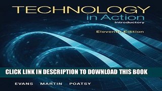 New Book Technology In Action, Introductory (11th Edition)
