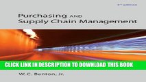 New Book Purchasing and Supply Chain Management (McGraw-Hill/Irwin Series in Operations and