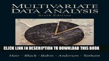 [PDF] Multivariate Data Analysis (6th Edition) Popular Colection