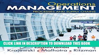 [PDF] Operations Management: Processes and Supply Chains (11th Edition) Popular Online