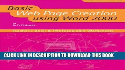 [PDF] Basic Web Page Creation Using Word 2000 Teacher s Book (Basic ICT Skills) (No. 1) Full