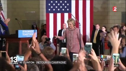 Présidentielle américaine : Hillary Clinton de retour en campagne