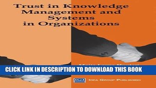 [New] Trust in Knowledge Management and Systems in Organizations Exclusive Full Ebook