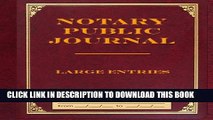 Collection Book Notary Public Journal Large Entries