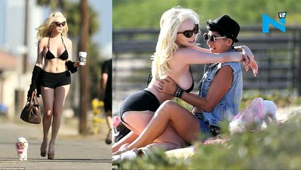 Courtney Stodden indulges in PDA wwith GF