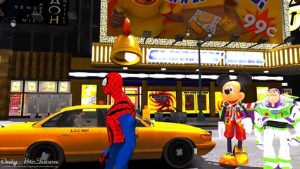 Whells on the Bus Nursery Rhymes Cars Disney Spiderman Mickey Mouse with Songs for Childrens with ac