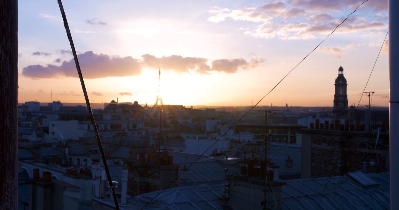 Paris Sunset - Timelapse (Public Domain)-HD