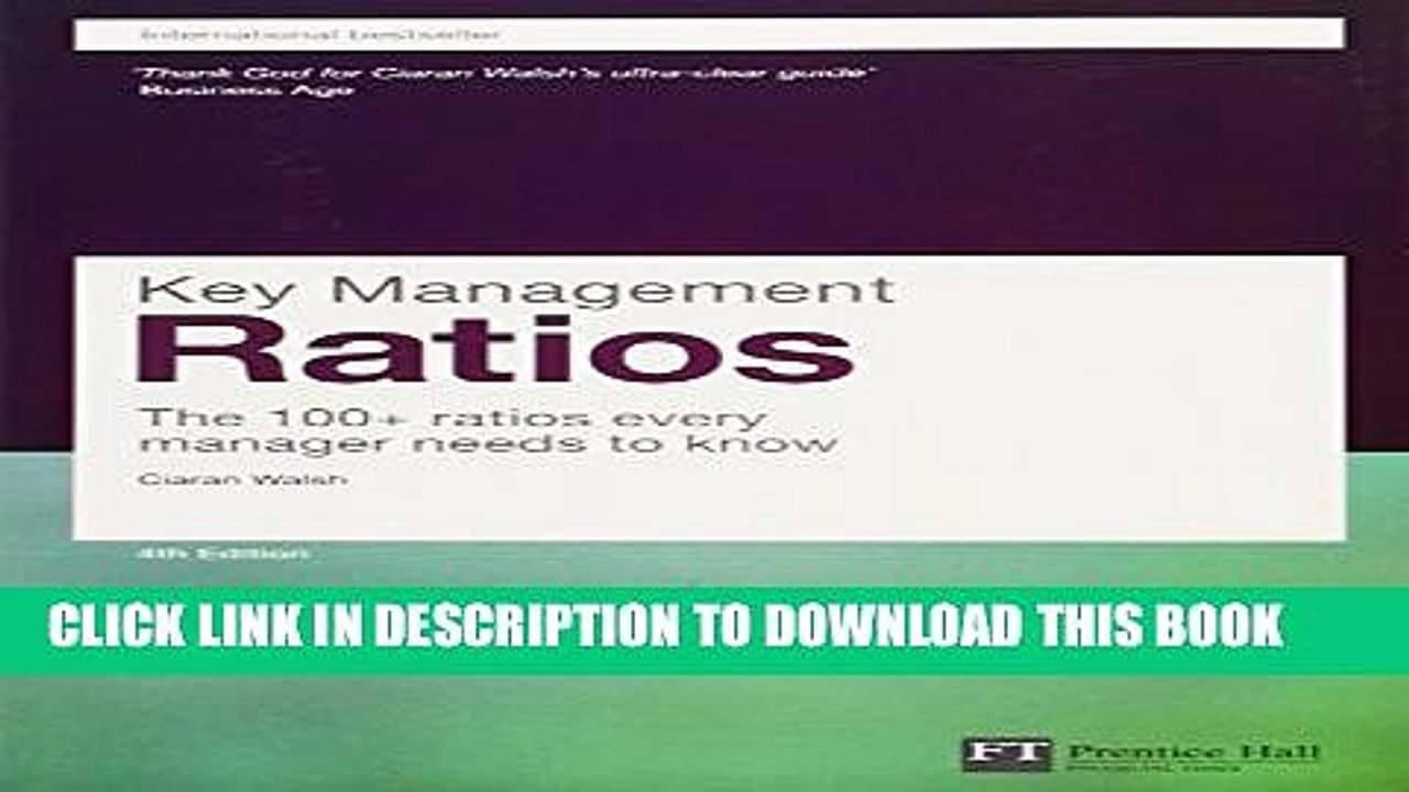 [PDF] Key Management Ratios (4th Edition) (Financial Times Series) Full Online