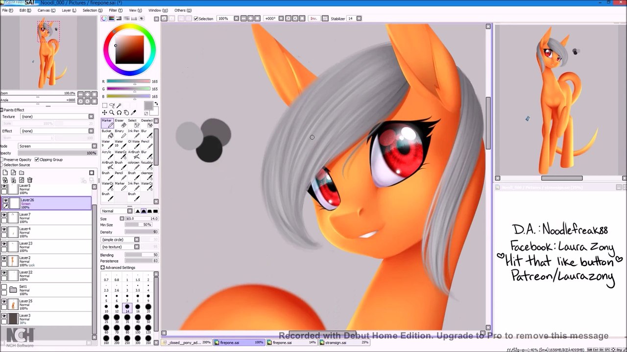 Fire pone MLP oc Speedpaint [GP]