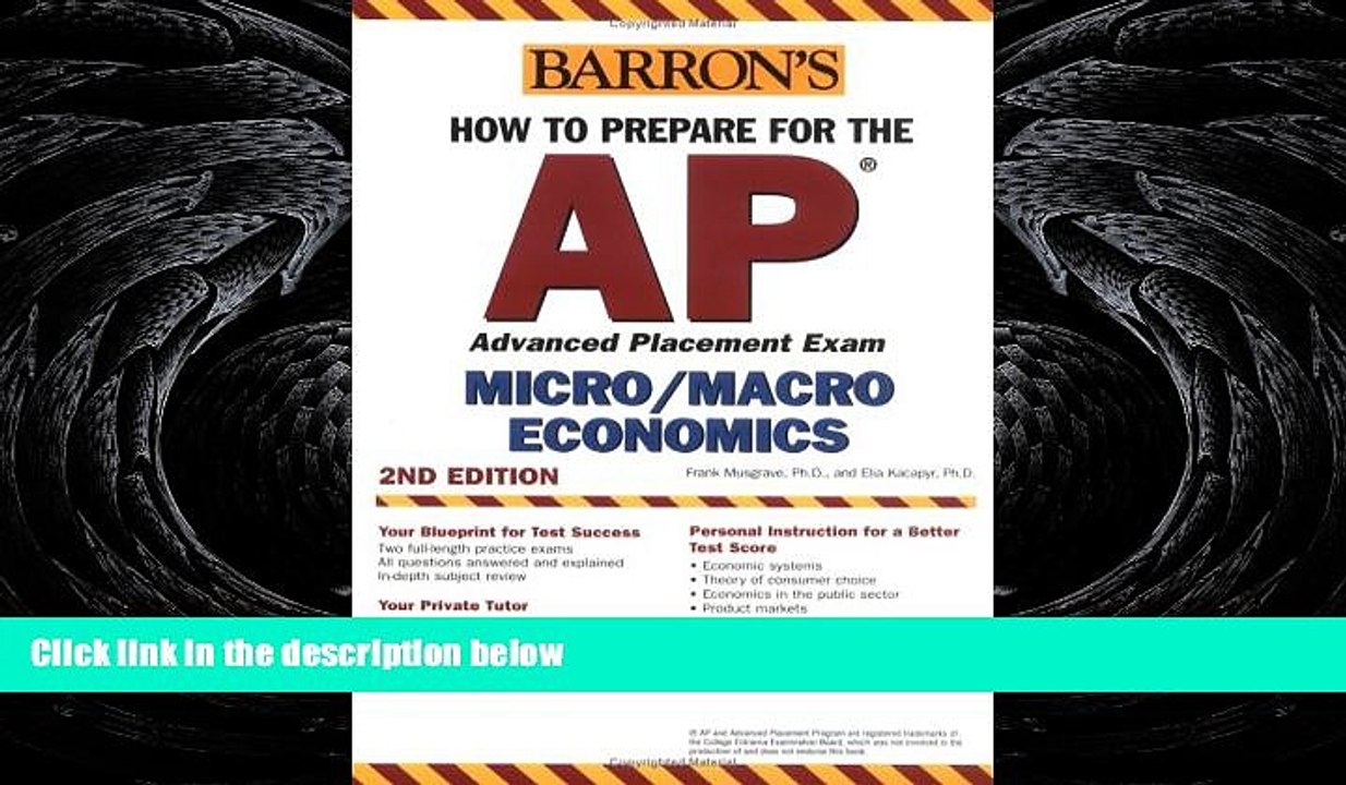 READ book  How to Prepare for the AP Microeconomics/Macroeconomics (Barron s AP
