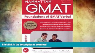 READ  Foundations of GMAT Verbal FULL ONLINE