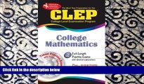 FREE DOWNLOAD  CLEP College Mathematics w/CD-ROM (CLEP Test Preparation)  BOOK ONLINE