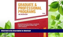 FAVORITE BOOK  Grad Guides Book 1:  Grad/Prof Progs Overvw 2009 (Peterson s Graduate