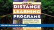 FAVORITE BOOK  Peterson s Guide to Distance Learning Programs 2001 (Peterson s Guide to Distance